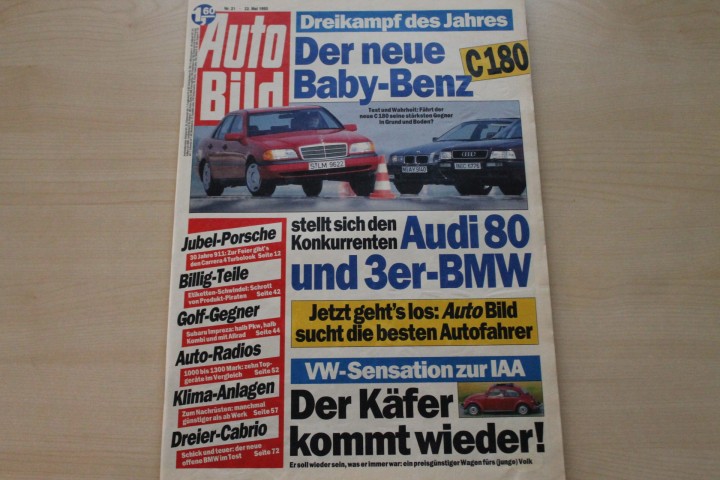 Deckblatt Auto Bild (21/1993)